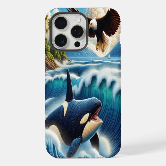 Coque iPhone Majesté de l'océan (Verso)