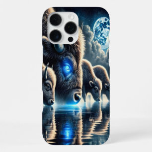 Coque iPhone 16 Pro Max Majestueux buffles reflétant les merveilles de la