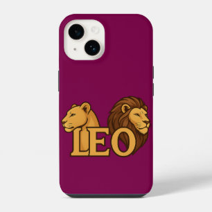 Coque Pour iPhone 14 Majestueux Lion & Fusion de Lionne – Faune Audacie