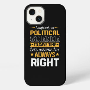 Etui iPhone 13 Majeur en sciences politiques pour le cadeau de re