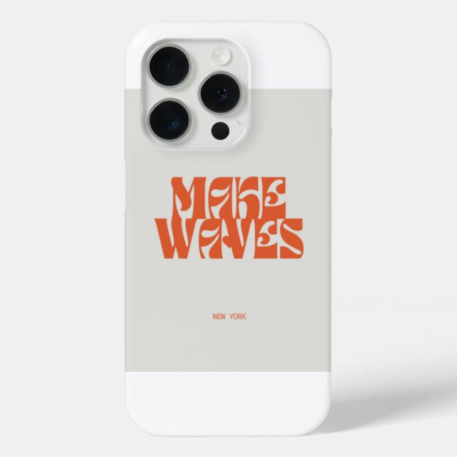 coque iphone "Make Waves" (Verso)