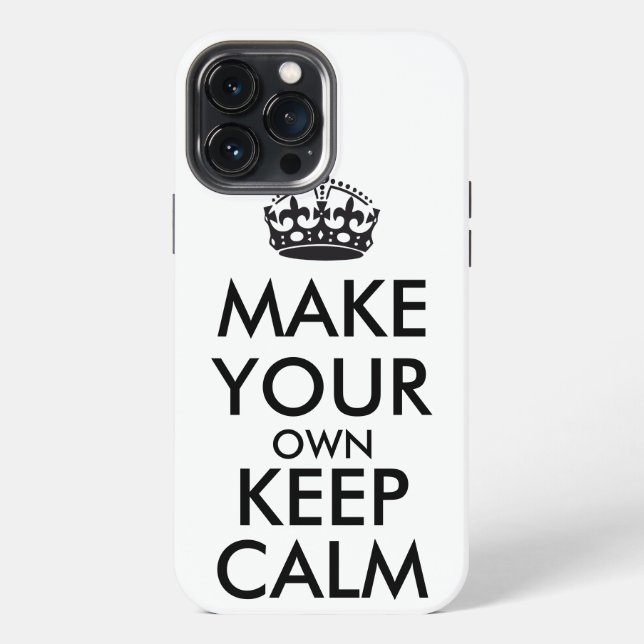 Coque iPhone Make your own keep calm  (Verso)