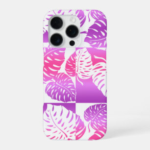 Coque iPhone 16 Pro Makua Monstera Hawaiian Striped Blend Rose