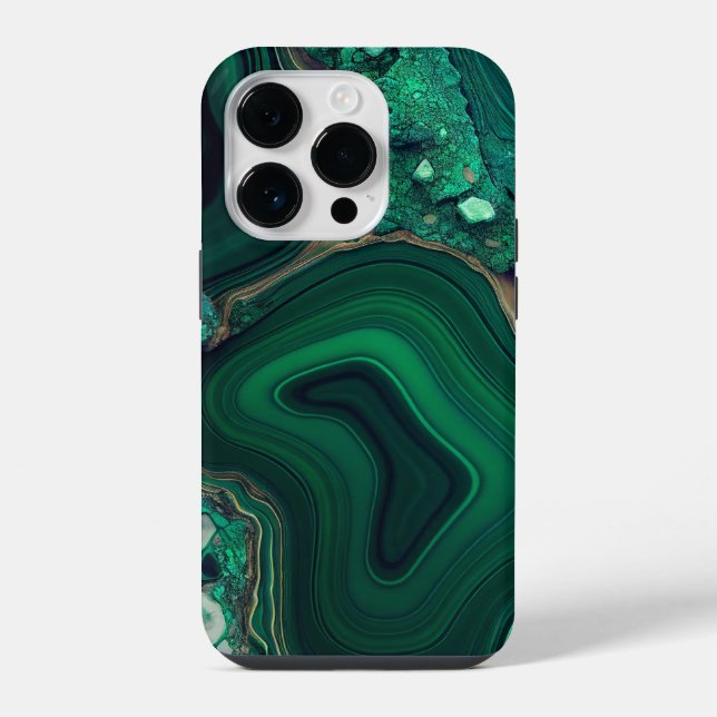 Coque iPhone Malachite Cu6CO3(OH)2 (Verso)
