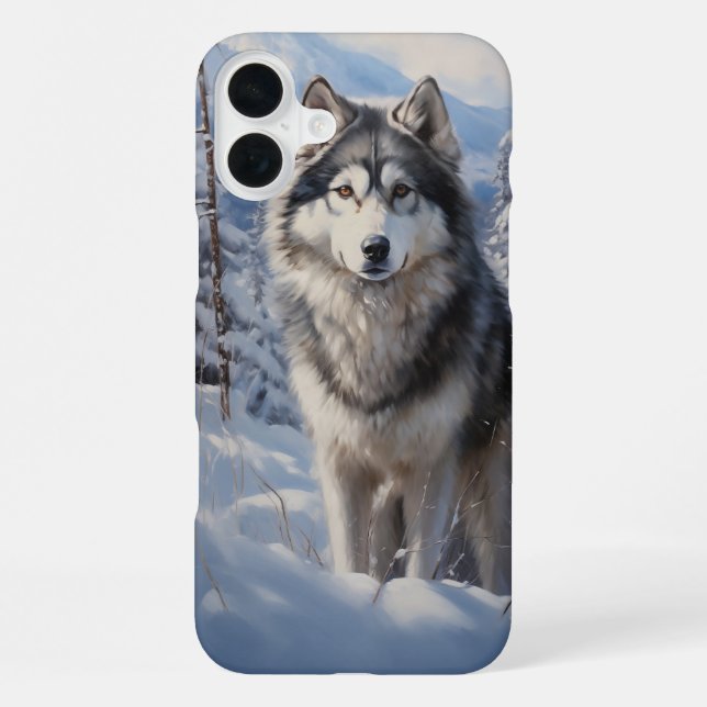 Coque iPhone Malamute d'Alaska (Verso)