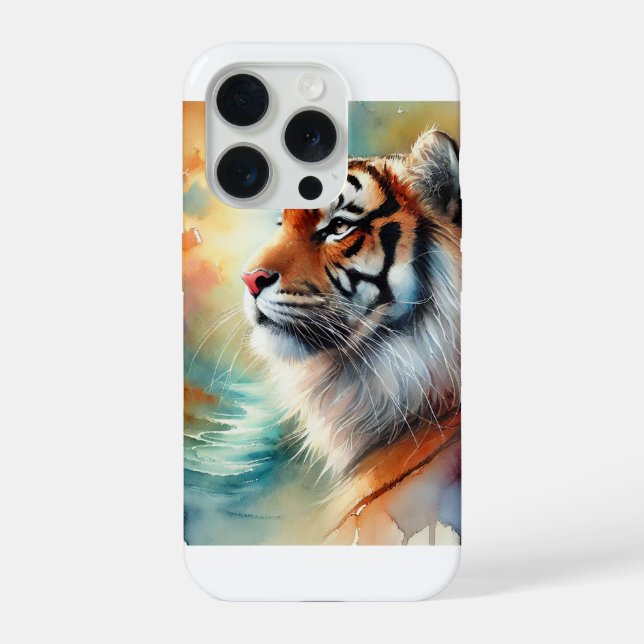 Coque iPhone Malayan tiger 231024AREF143 - Watercolor (Verso)