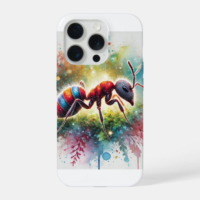 Coque iPhone Malaysian exploding ant 221024AREF132 - Watercolor (Verso)