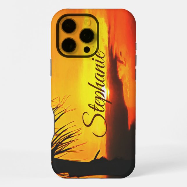 Coque iPhone Malecon Sunset 2441 (Verso)
