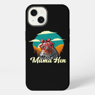Etui iPhone 13 Mama Poule Lunettes de soleil Maman drôle Fête des