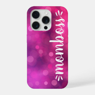 Coque iPhone 15 Pro Maman Boss Babe Fun Script Typographie Rose Chaud