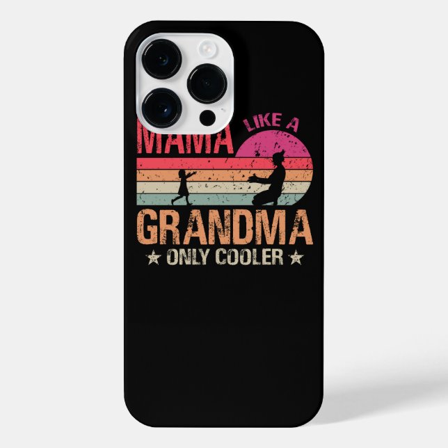 Coque iPhone Maman Comme Une Grand-Mère Seulement Glacière Mign (Verso)