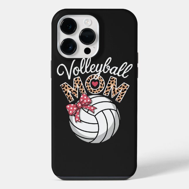 Coque iPhone Maman de volleyeuse (Verso)