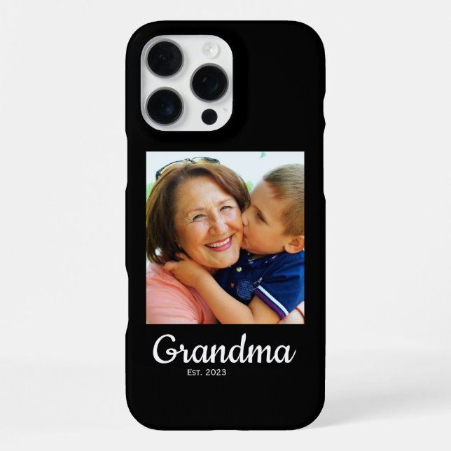 Coque iPhone Maman écriture noire établie (Verso)