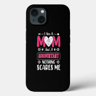 Etui iPhone 13 Maman et comptable Rien ne me fait peur, drôle