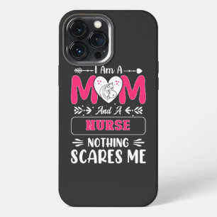 Etui iPhone 13 Pro Max Maman infirmière drôle, citations drôles de maman