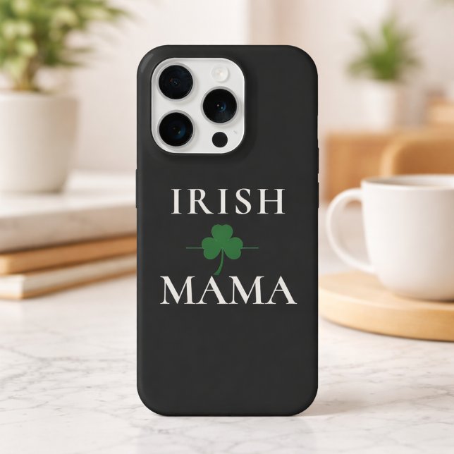 Coque iPhone Maman Irlandaise Shamrock  (Créateur téléchargé)