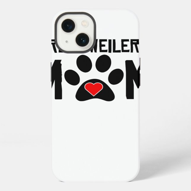 Coque iPhone Maman Rottweiler (Verso)