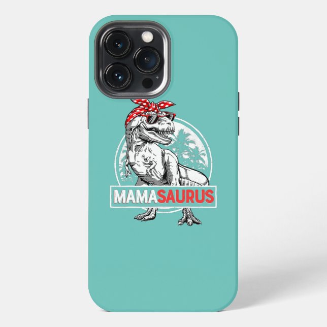 Coque iPhone Mamasaurus T rex Dinosaure Maman Saurus Drôle (Verso)