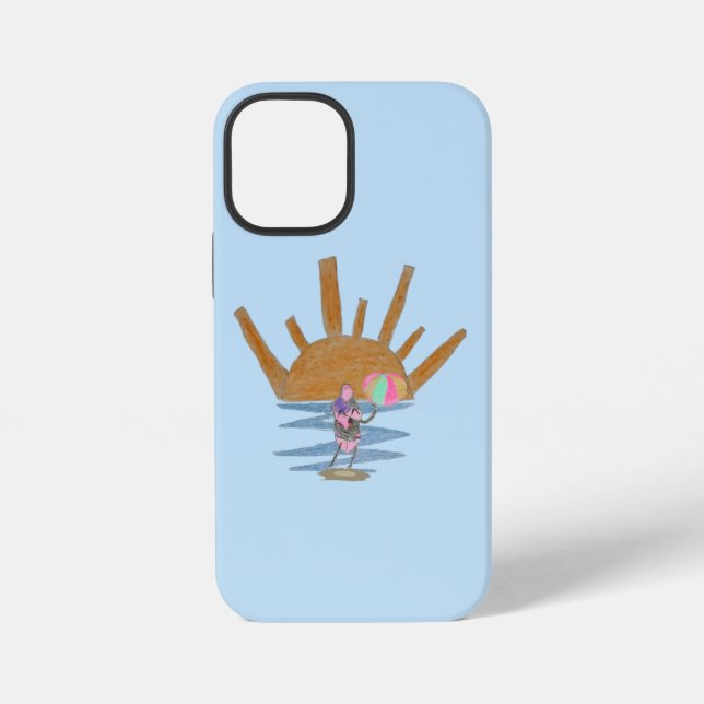 Coque iPhone Manchot balle de plage  (Verso)