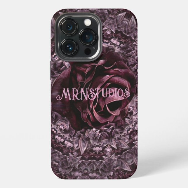 Coque iPhone Mandala de rose  (Dos)