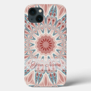 Etui iPhone 13 Mandala fractal nom kaleidoscope moderne saisissan