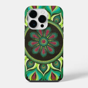 Coque Pour iPhone 14 Plus Mandala vert élégant Minimaliste bohème zen