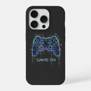 Coque iPhone 15 Pro Manette de jeu Cyberpunk - Technologie de jeu néon