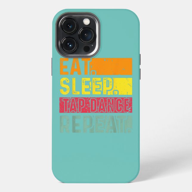 Coque iPhone Manger Dormir Danse à claquettes Répéter Danse Dan (Verso)