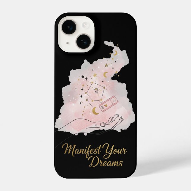 Coque iPhone Manifest Your Dreams - Celestial Magic Hand Aesthe (Verso)