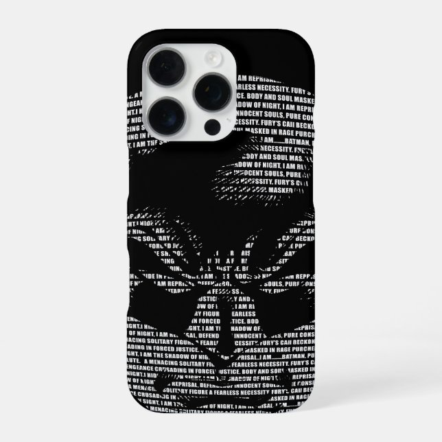 Coque iPhone Mantra de Batman Head (Verso)