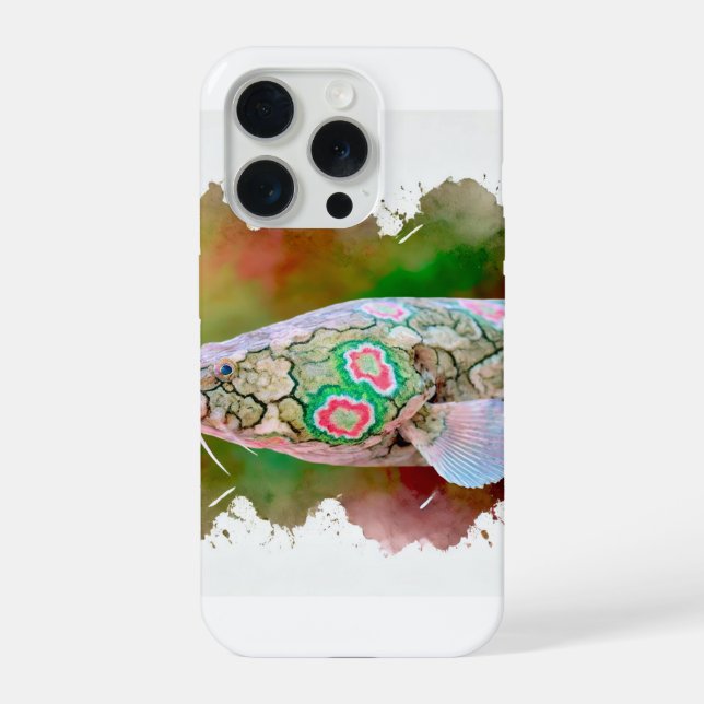 Coque iPhone Marbled Lungfish 010824AREF126 - Watercolor (Verso)