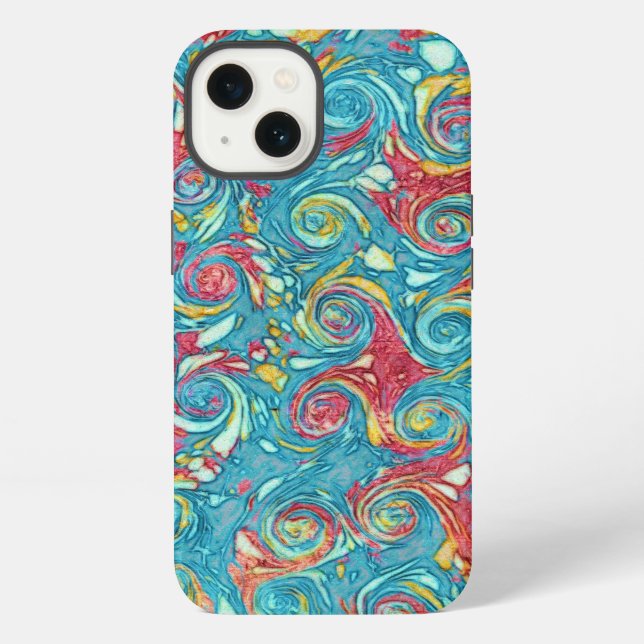 Coque iPhone Marbled Swirls (Verso)
