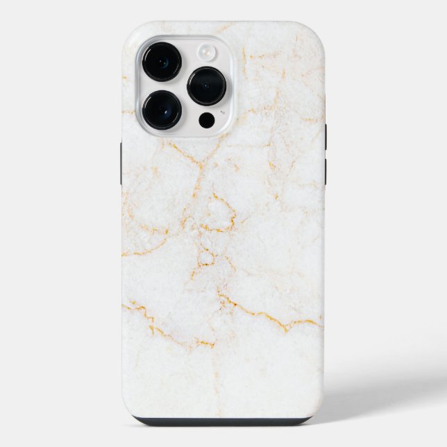 Coque iPhone Marbre blanc (Verso)