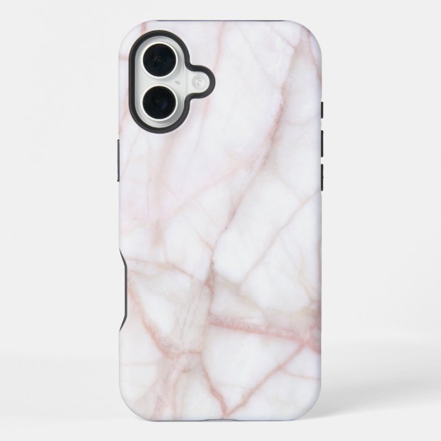 Coque iPhone Marbre blanc (Verso)