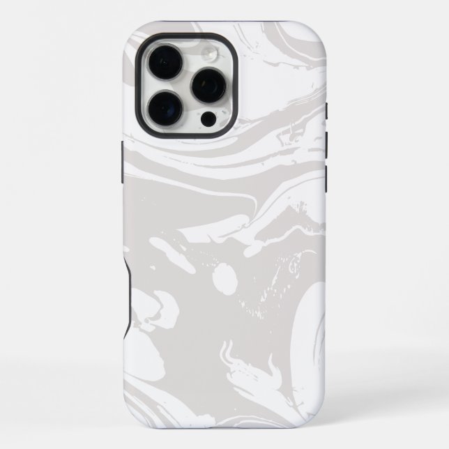 Coque iPhone Marbre Blanc  (Verso)