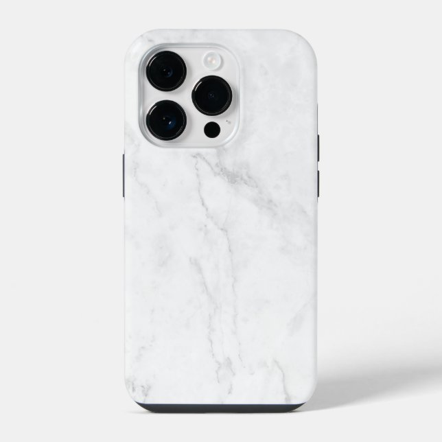 Coque iPhone Marbre Blanc (Verso)