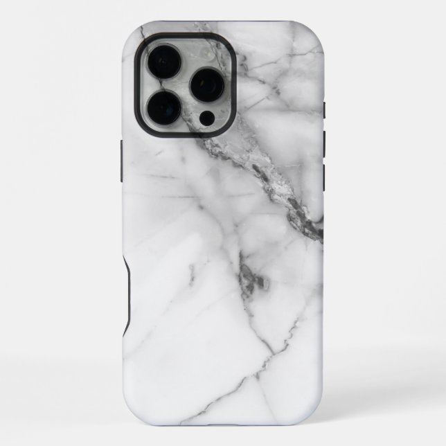 Coque iPhone Marbre Blanc  (Verso)