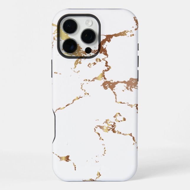 Coque iPhone Marbre Blanc  (Verso)