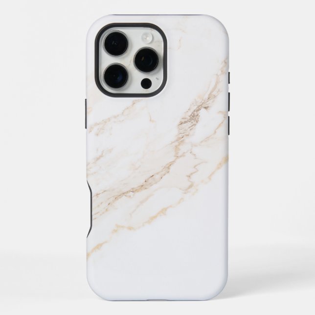Coque iPhone Marbre Blanc  (Verso)