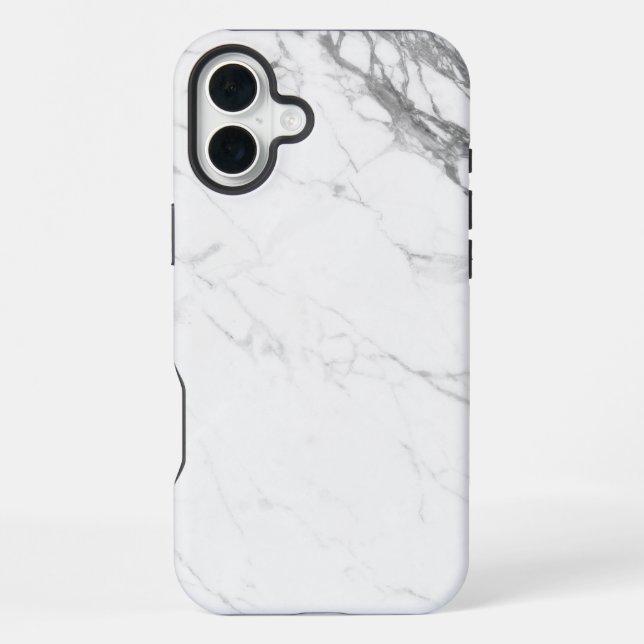 Coque iPhone Marbre blanc (Verso)
