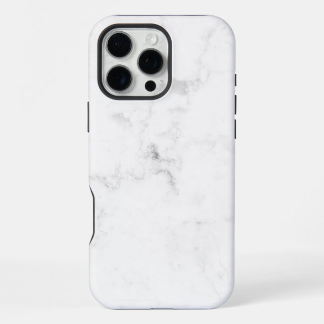 Coque iPhone Marbre Blanc  (Verso)