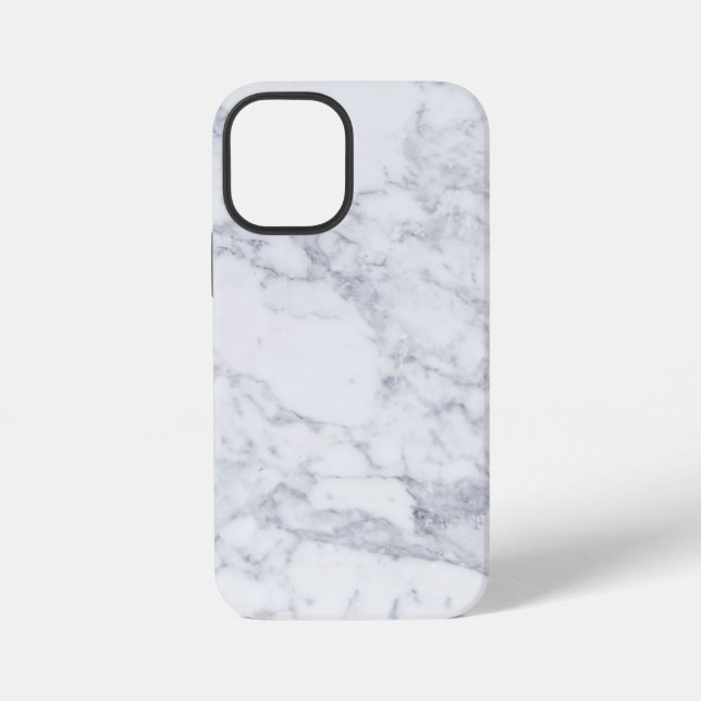Coque iPhone Marbre blanc (Verso)