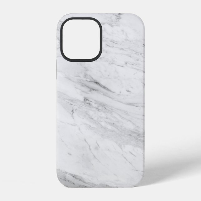 Coque iPhone Marbre blanc (Verso)