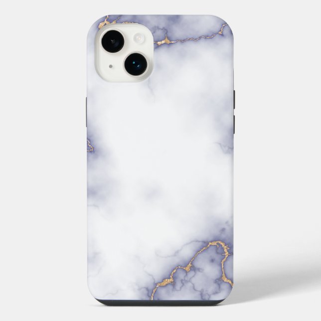 Coque iPhone Marbre blanc (Verso)