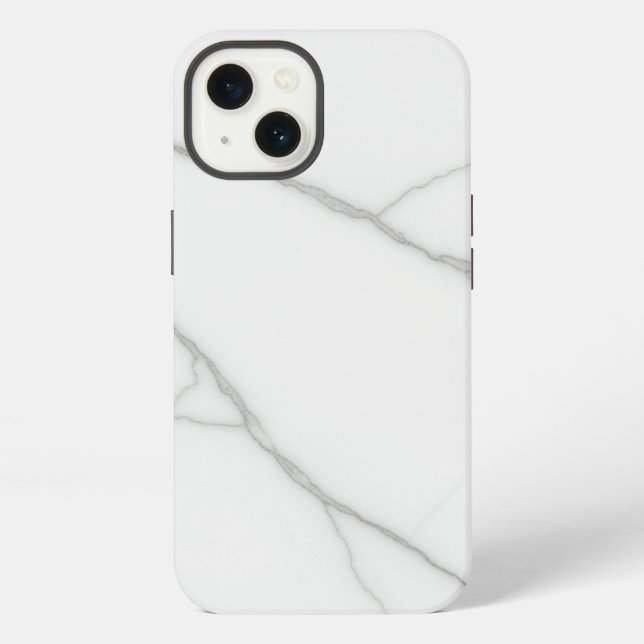 Coque iPhone Marbre Blanc (Verso)
