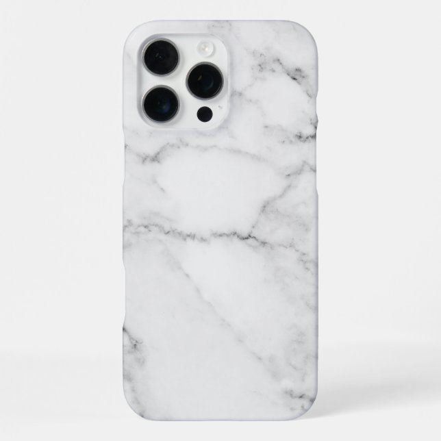 Coque iPhone Marbre blanc (Verso)