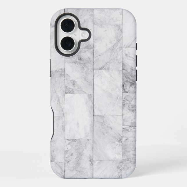Coque iPhone Marbre blanc (Verso)