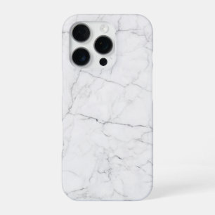 Coque iPhone 16 Pro Marbre blanc élégant