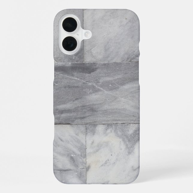 Coque iPhone Marbre blanc et noir (Verso)