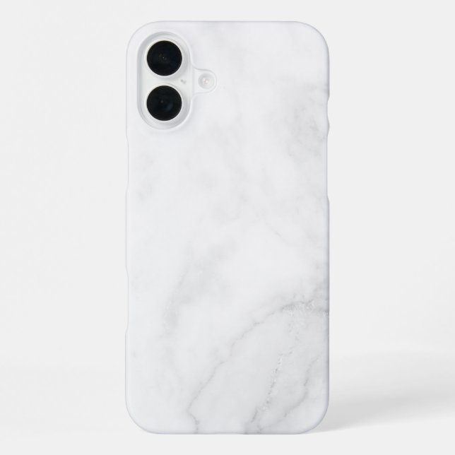 Coque iPhone Marbre Blanc Moderne (Verso)